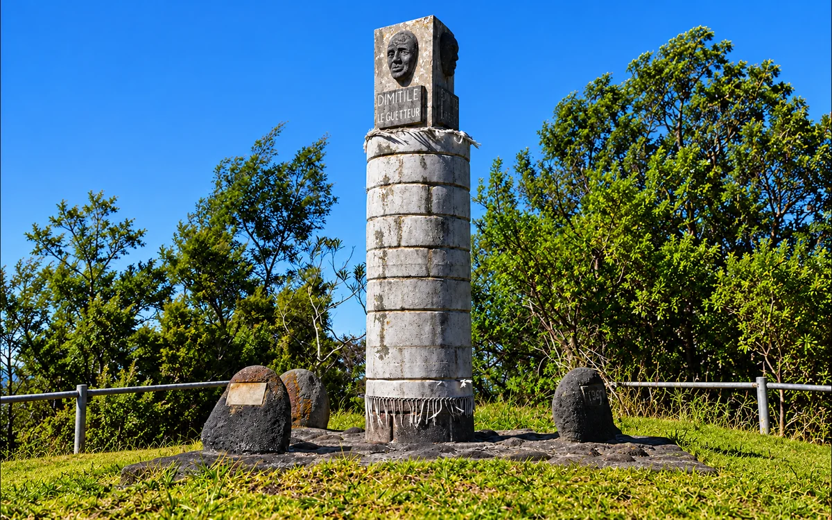 Illustration fictive : monument de Dimitile Le Guetteur avant nettoyage
